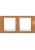 Рамка Unica Хамелеон MGU6.004.869 2-постовая горизонтальная, оранжевый/белый