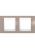 Рамка Unica Хамелеон MGU6.004.874 2-постовая горизонтальная, коричневый/белый