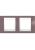Рамка Unica Хамелеон MGU6.004.876 2-постовая горизонтальная, лиловый/белый