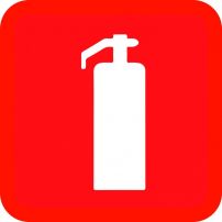 Наклейка информационная "Огнетушитель" маленькая