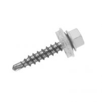 Кровельный саморез для металлического профиля оцинкованный, RAL 9003