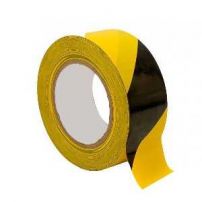 Лента сигнальная, желто-черная