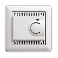 Термостат (терморегулятор) W59 электрон. теплого пола с датчиком, от +5 до +50°C, 10A, в сборе