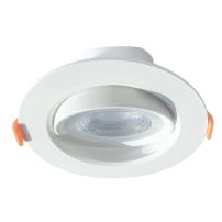 Cветильник светодиодный встраиваемый поворотный направленного света, круг, 12W, 4000K, IP40, TruEnergy