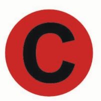 Наклейка "C" d = 20 мм EKF PROxima