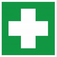 Наклейка "Аптечка первой медицинской помощи" EC01 (200х200 мм) EKF PROxima