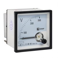 Вольтметр VMA-721 аналоговый на панель (72х72) квадратный вырез 300В прямое подкл. EKF PROxima