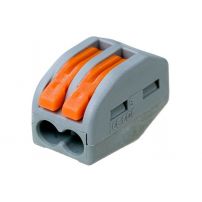 Строительно-монтажная клемма СМК 222-412 с рычагом, 2 отверстия, EKF PROxima