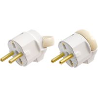 Вилка Bylectrica штепсельная с откидывающимся кольцом (с заземляющим контактом)