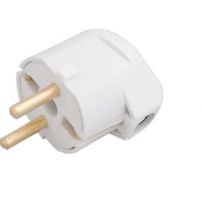 Вилка Bylectrica штепсельная с заземляющим контактом и боковым подводом провода