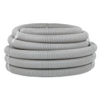 Труба гофрированная ПВХ Plast с зондом d40мм (15м.) EKF PROxima