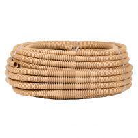 Труба гофрированная ПВХ Plast с зондом d16мм (25м.) EKF PROxima