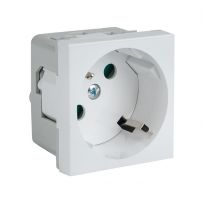 Розетка 45х45 PRO, с заземлением, 45 градусов PROxima EKF