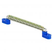 Шина "0" N (6x9мм) 24 отверстий цинк 2 угловых изолятора EKF PROxima