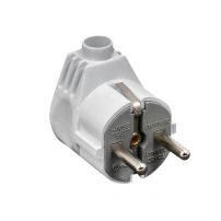 Вилка угловая усиленная с заземлением 16А 250В EKF Proxima