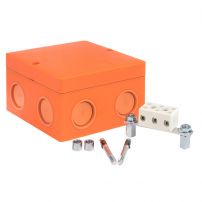 Коробка распаячная огнестойкая (101х101х62) 3 клеммные колодки/1,5-10мм²/8 мв IP66 EKF PROxima