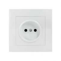 Розетка Валенсия 1-местная без заземления, с защитной шторкой 10А EKF PROxima