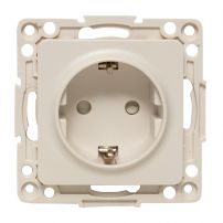 Механизм Розетки Стокгольм 1-местной 16А в/к с заземлением и защитной шторкой EKF PROxima