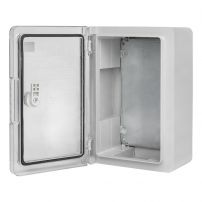 Щит пластиковый с монтажной платой, прозрачная дверь 350х250х150 мм IP65 EKF PROxima