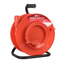 Удлинитель на катушке "Атлант 2.0" 1 гнездо 30м, без заземления  ПВС 2*1 10А/2,2кВт PROxima