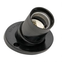 Патрон карболитовый настенный Е27 наклонный, индивидуальный пакет EKF