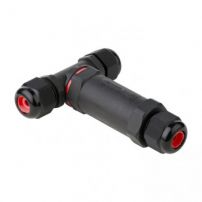 Кабельный коннектор Т-образный (клеммник 3PIN) IP68, EKF FreeTools