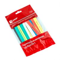 Термоусаживаемая трубка ТУТ нг 16/8 набор: 7 цветов по 3шт. 100мм. EKF PROxima