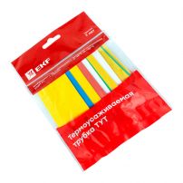 Термоусаживаемая трубка ТУТ нг 20/10 набор: 7 цветов по 3шт. 100мм. EKF PROxima