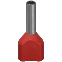 Наконечник-гильза втулочный Navigator 61039 NET-E2-1.0-8-B50 НШВИ2, крас.2 провода (50шт/упак)