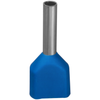 Наконечник-гильза втулочный Navigator 61041 NET-E2-2.5-10-B50 НШВИ2, син.2 провода (50шт/упак)