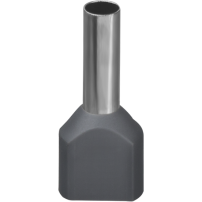 Наконечник-гильза втулочный Navigator 61042 NET-E2-4.0-12-B50 НШВИ2, сер.2 провода (50шт/упак)