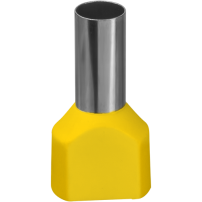 Наконечник-гильза втулочный Navigator 61043 NET-E2-6.0-14-B50 НШВИ2, желт.2 провода (50шт/упак)