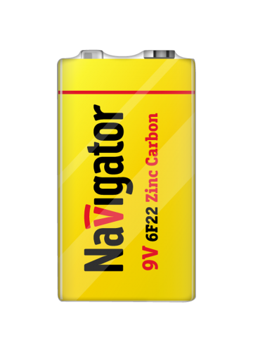 Батарейка солевая Navigator NBT-NS-6F22-SH1