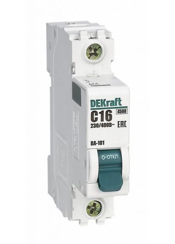 Автоматический выключатель DEKraft 1P, B, 4,5кА