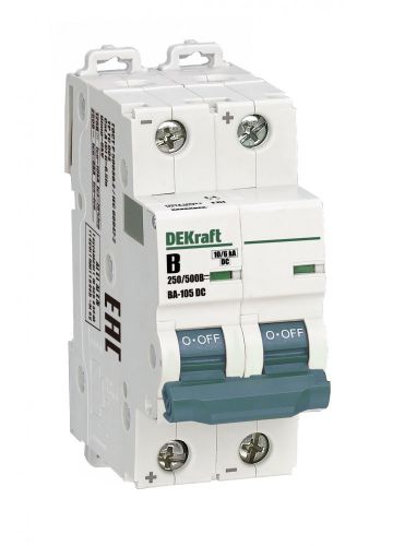 Автоматический выключатель DEKraft 2P, B, 500В