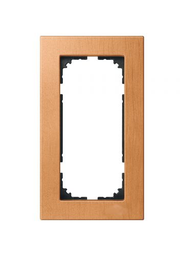 Рамка Merten M-Elegance деревянная 2-постовая без перегородки