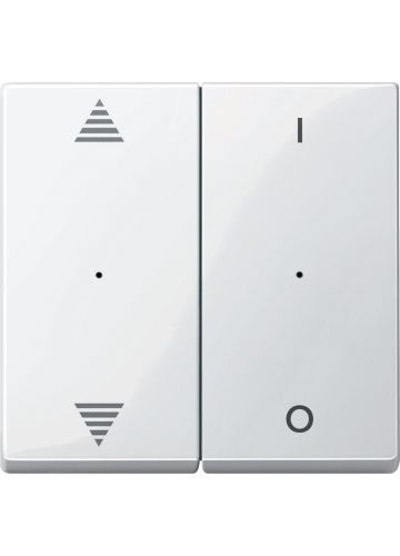 Клавиши Merten для модуля 2-кнопочного выключателя с символами стрелок вверх/вниз и I/0