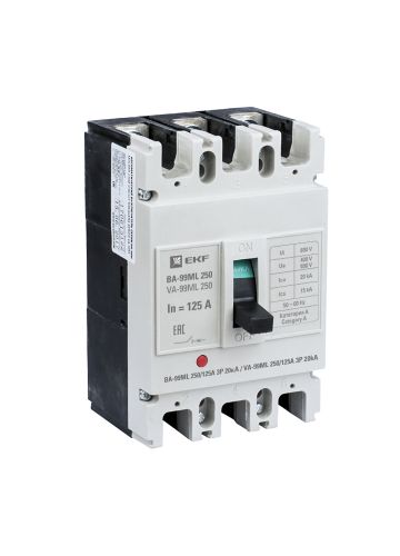 Автоматический выключатель ВА-99МL 250/125А EKF Basic