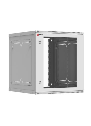 Шкаф телекоммуникационный настенный разборный 12U (600х650) дверь стекло, Astra серия EKF PROxima