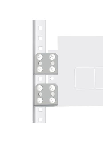 Комплект монтажных пластин для вертикальных перегородок EKF AVERES