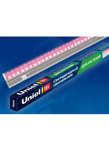 Светильник для растений светодиодный Uniel ULI-P20-18W/SPSB линейный, 550мм, выключатель на корпусе, спектр для рассады и цветения, IP40