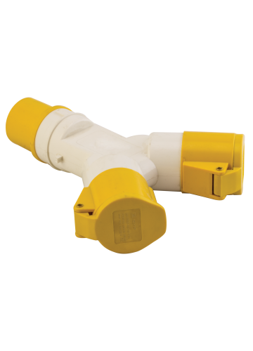 Розетка двухлучевая 1012-4h 2Р+РЕ 16А 110В IP44 EKF PROxima