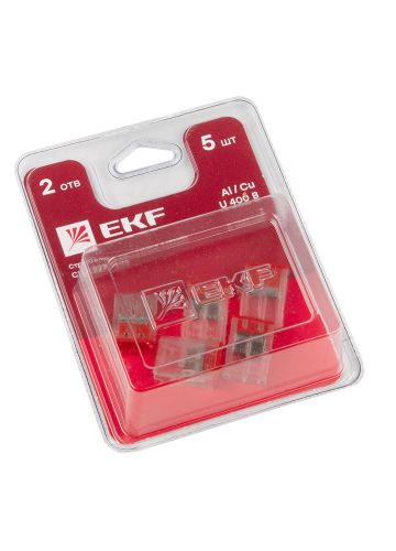 Строительно-монтажная клемма СМК 2273-242 (с пастой) 2 отверстия 0,5-2.5 мм2 блистер EKF PROxima