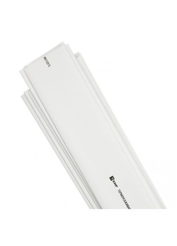 Термоусаживаемая трубка ТУТ нг 40/20 белая в отрезках по 1м EKF PROxima