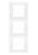 Рамка Sedna SDN5801321 3-постовая вертикальная, белый