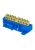 Шина "0" N (6х9мм) 8 отверстий латунь синий изолятор на DIN-рейку розничный стикер EKF PROxima (sn0-63-08-d-r)