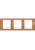 Рамка Unica Хамелеон MGU6.006.869 3-постовая горизонтальная, оранжевый/белый