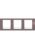 Рамка Unica Хамелеон MGU6.006.876 3-постовая горизонтальная, лиловый/белый