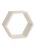 Полка модульная шестиугольник BI 300x260x115x18 белая FHS 300 (67701)