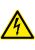 Знак пластик "Опасность поражения электрическим током" (Молния) W08 (100х100 мм) EKF PROxima (pn-1-01)